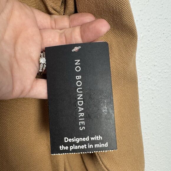 No Boundaries Canvas Duck Jacket Mens 3XL Brown Corduroy Barn Chore Y2K - Picture 5 of 11